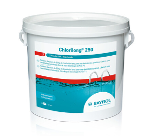 Bayrol Chlorilong 250 – 5 kg Stabilised Long-Lasting Chlorine Tablets (250 g)