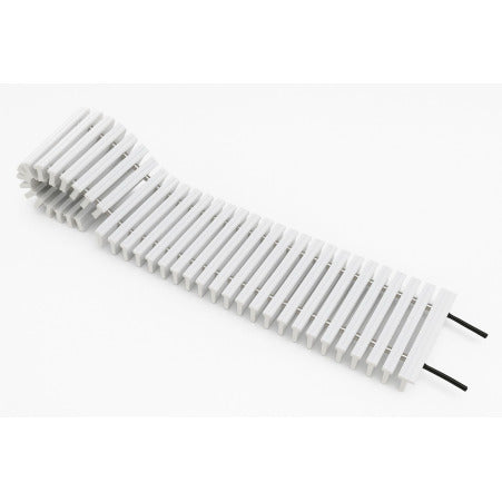 Perpendicular Pool Grating – 22 mm Height, 150–195 mm Width – Bendable with Rubber Rod