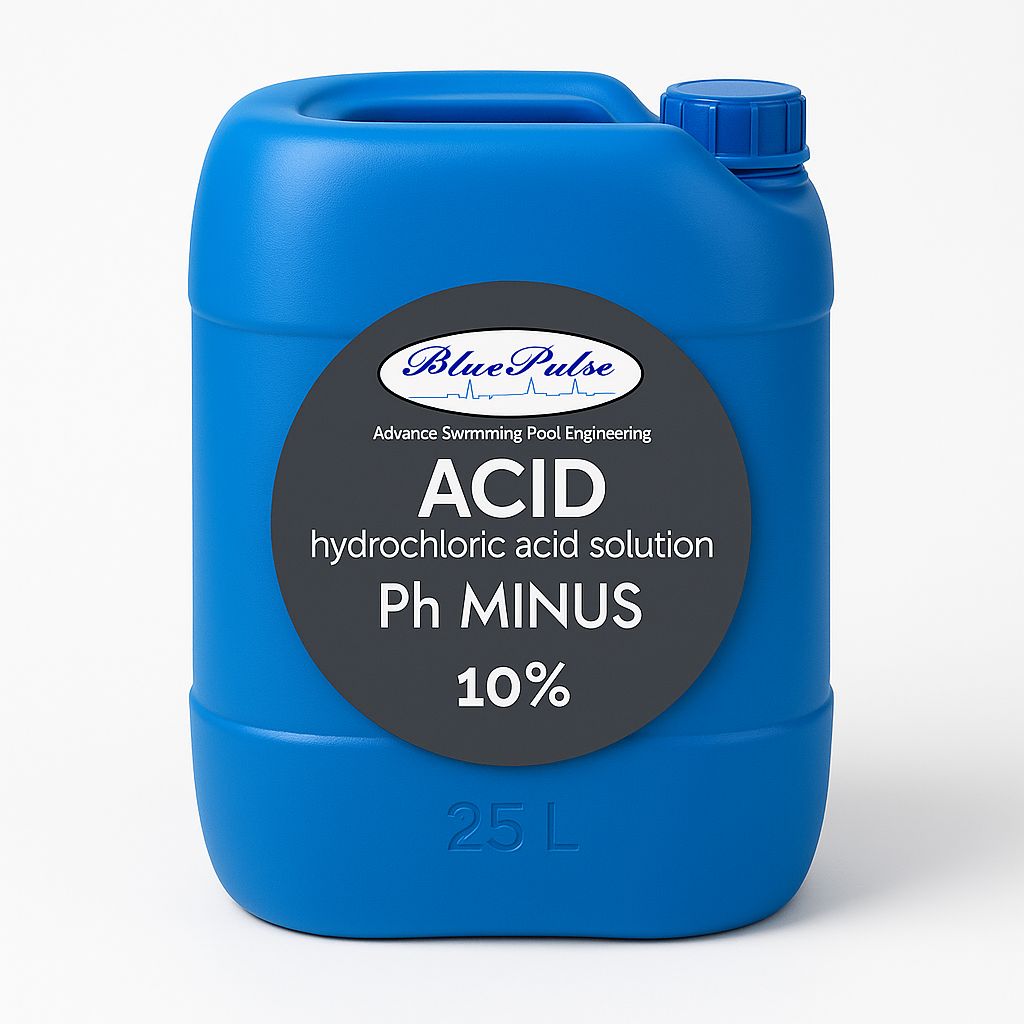 LIQUID pH- (Hydrochloric Acid) 10% – 25 L Drum