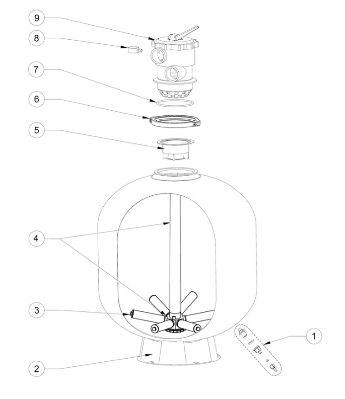 Triton Neo Top Clear Pro – 610 mm High-Performance Swimming Pool Sand Filter
